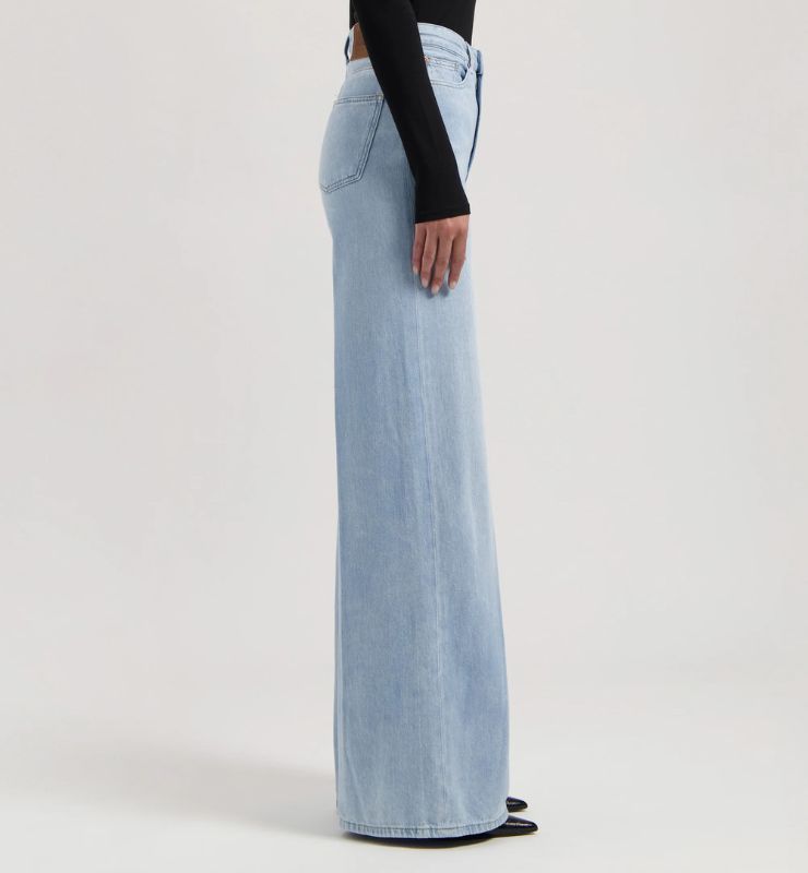 Jeans Donna vita alta extra morbidi  in Lino Cotone Bio e riciclato