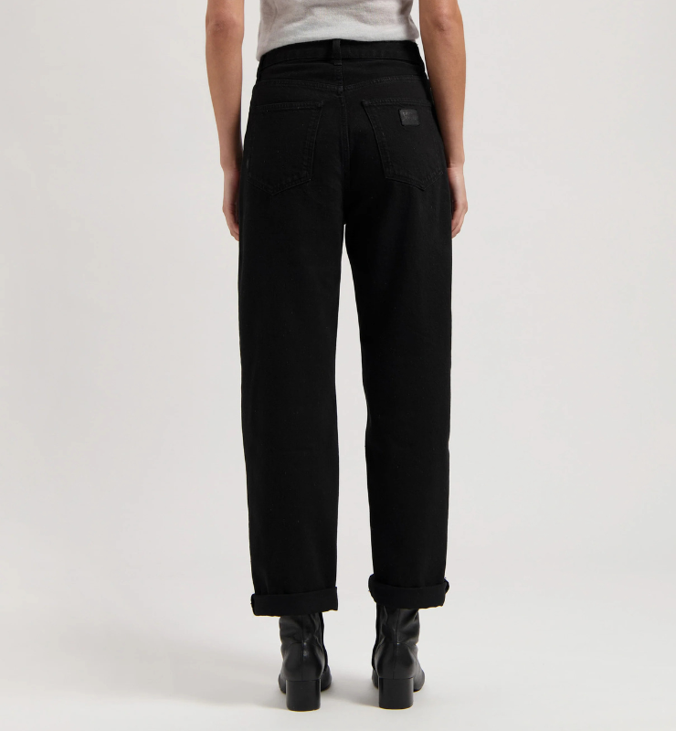 Jeans Donna vita alta barrel in Cotone Biologico e Riciclato