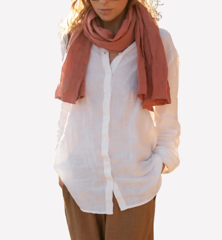 Camicia in 100% Lino Sostenibile - Taglio Oversize