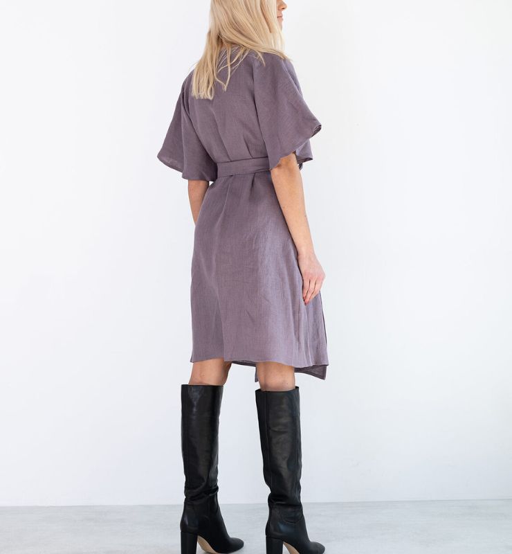 Abito a Portafoglio in 100% Lino Naturale