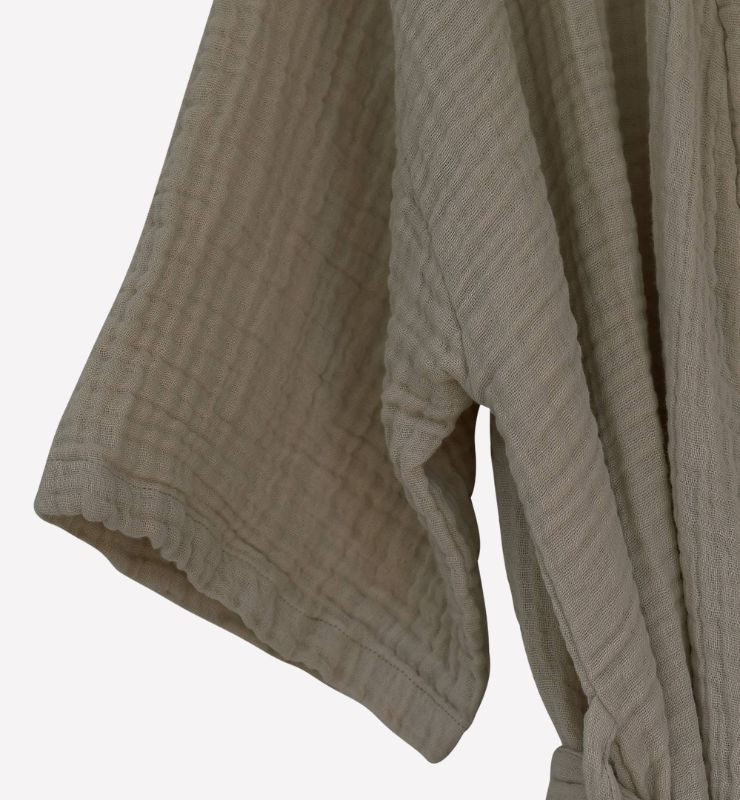 Accappatoio in Tripla Garza di Cotone Biologico