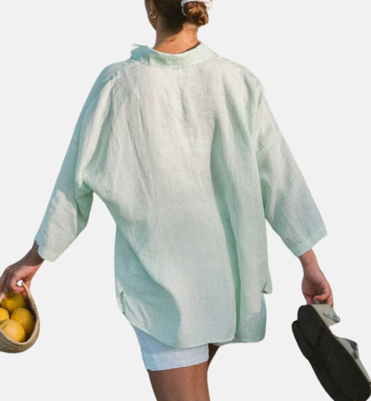 Camicia in 100% Lino Sostenibile - Taglio Oversize