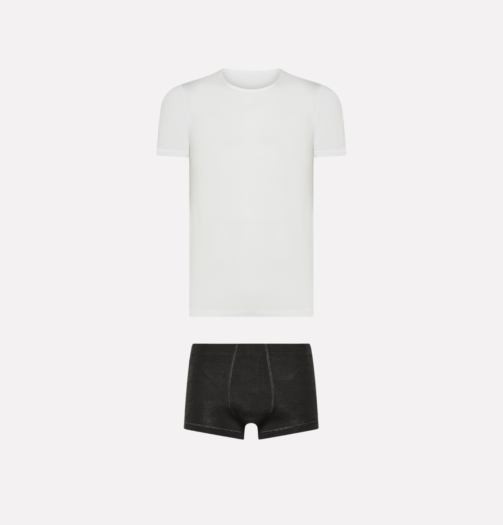 Wellness-Box für Herren T-Shirt und Boxershorts aus Naturstoff