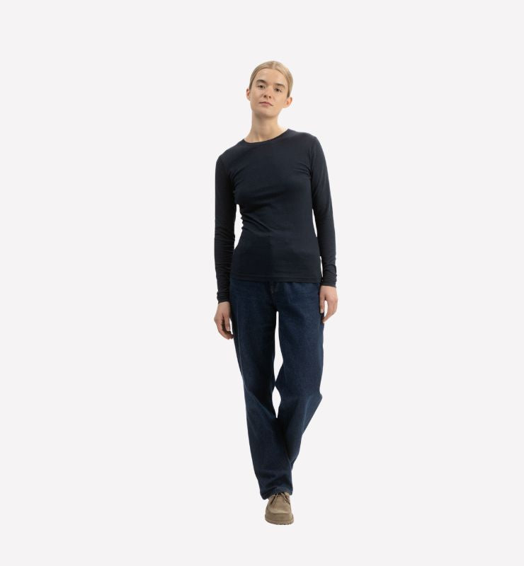 Maglia basic in Cotone Biologico a maniche lunghe