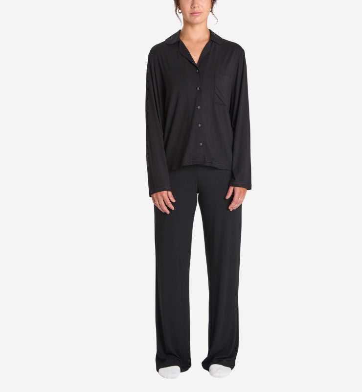 Pigiama Lungo in TENCEL™ MicroModal – Camicia e Pantalone