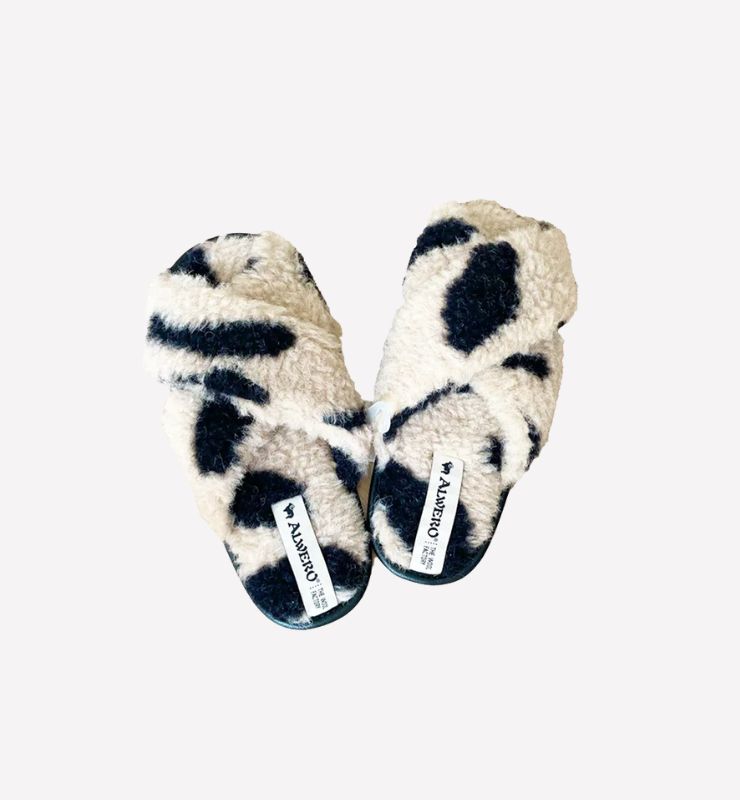 Pantofole in Lana Naturale Effetto Teddy