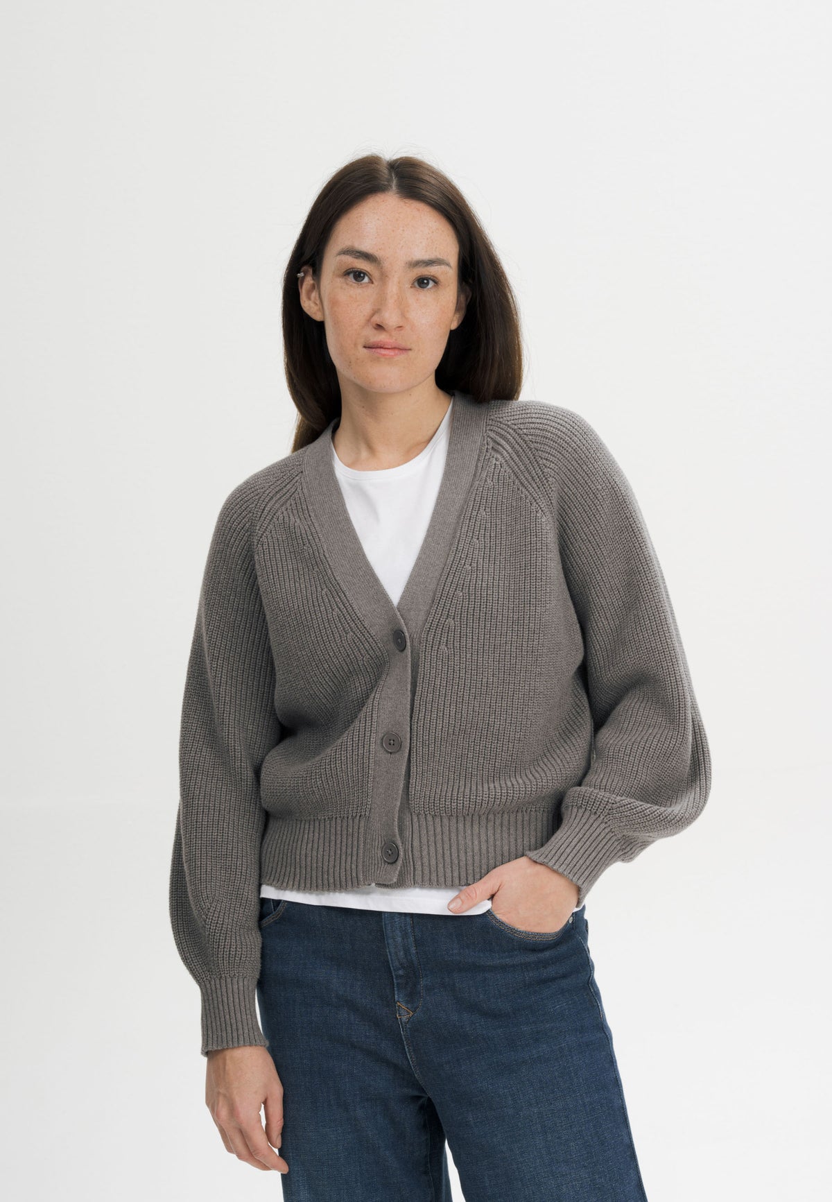 Strickjacke aus 100% Bio-Baumwolle
