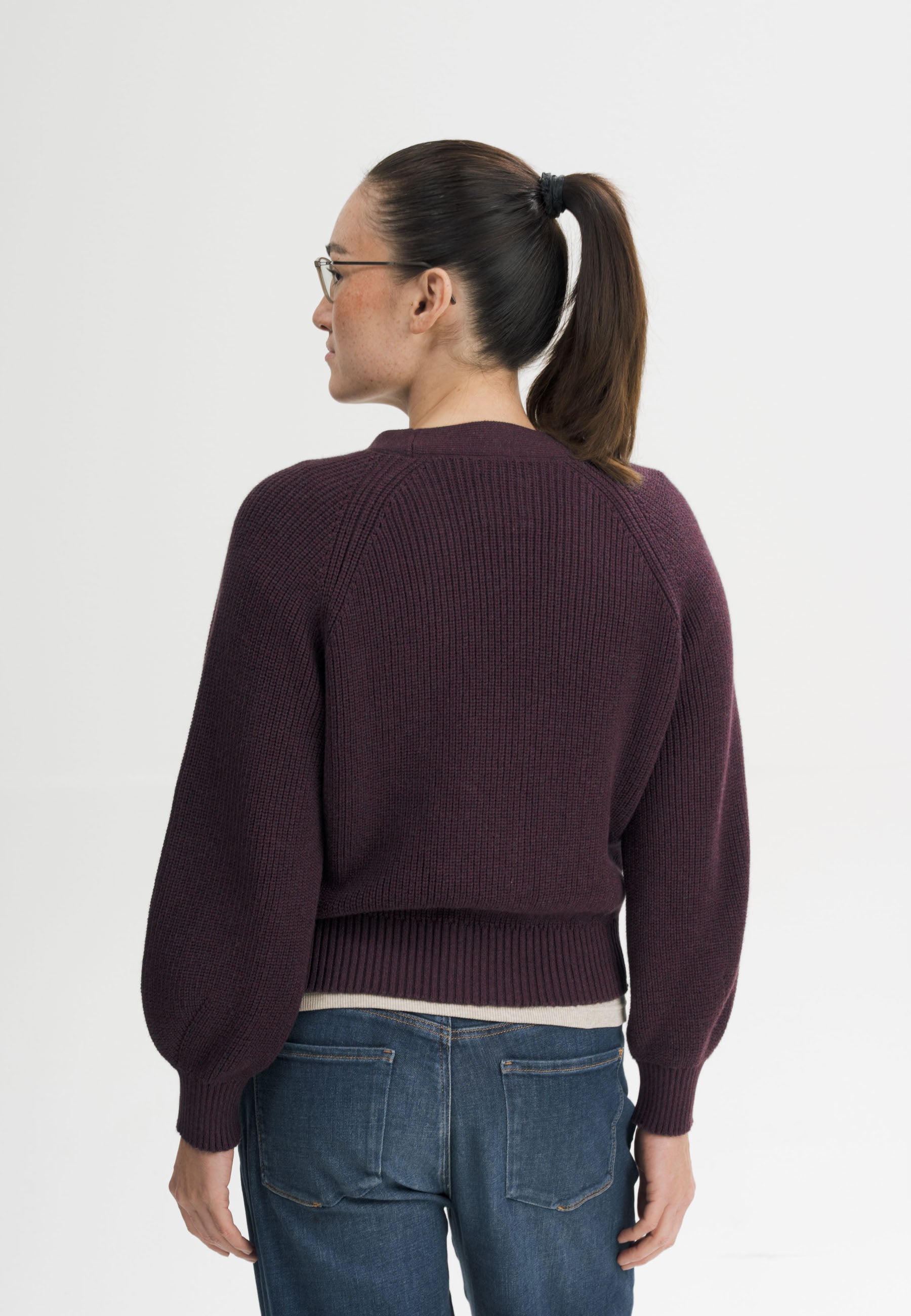 Cardigan in Maglia 100% cotone organico