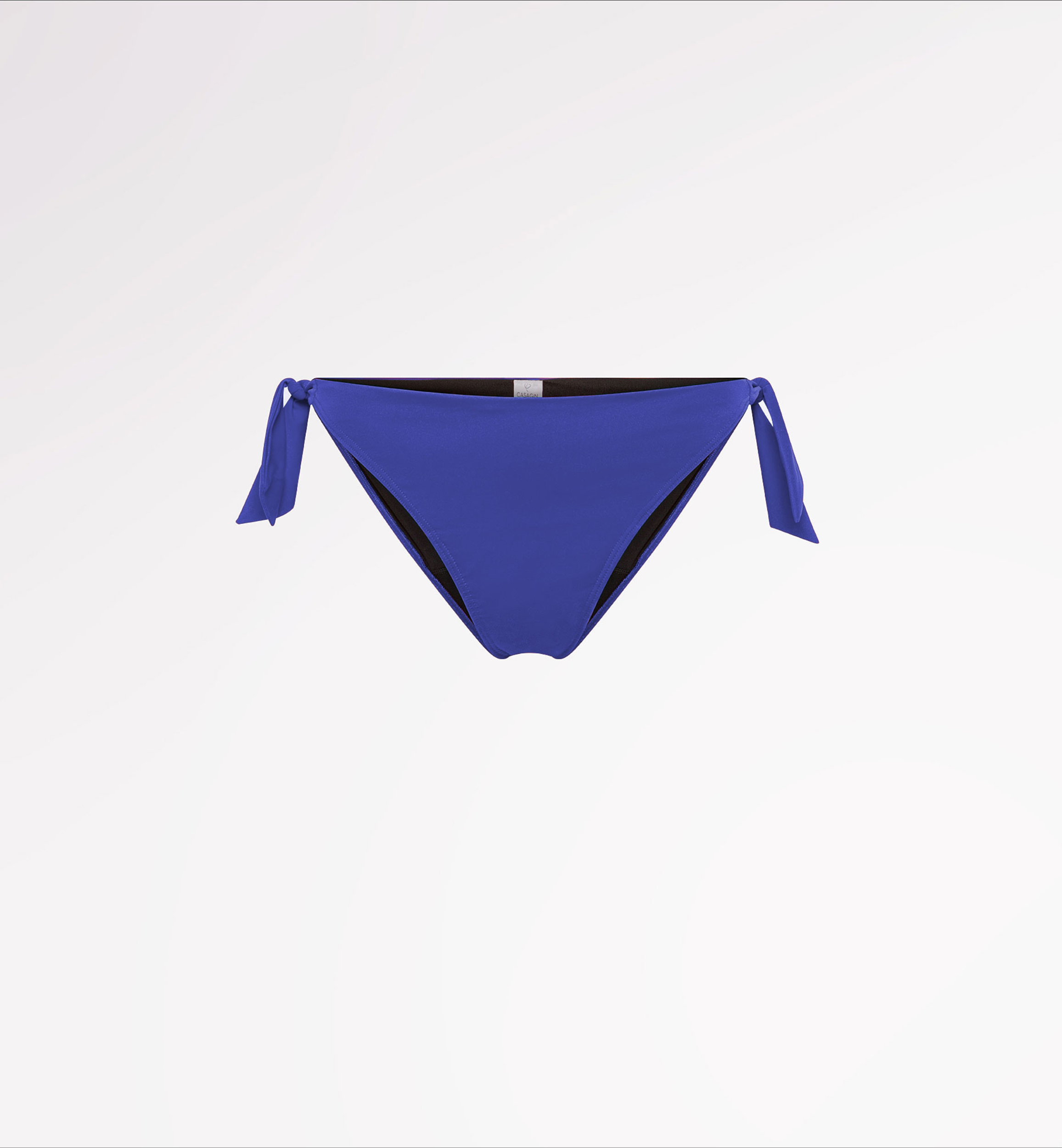 Absorbent bikini bottoms with bow in recycled fabric