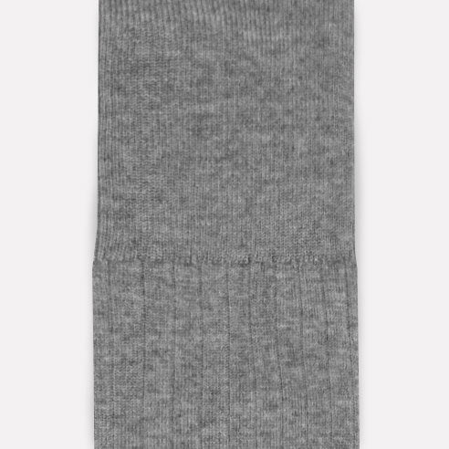 Long ribbed socks in eucalyptus fiber