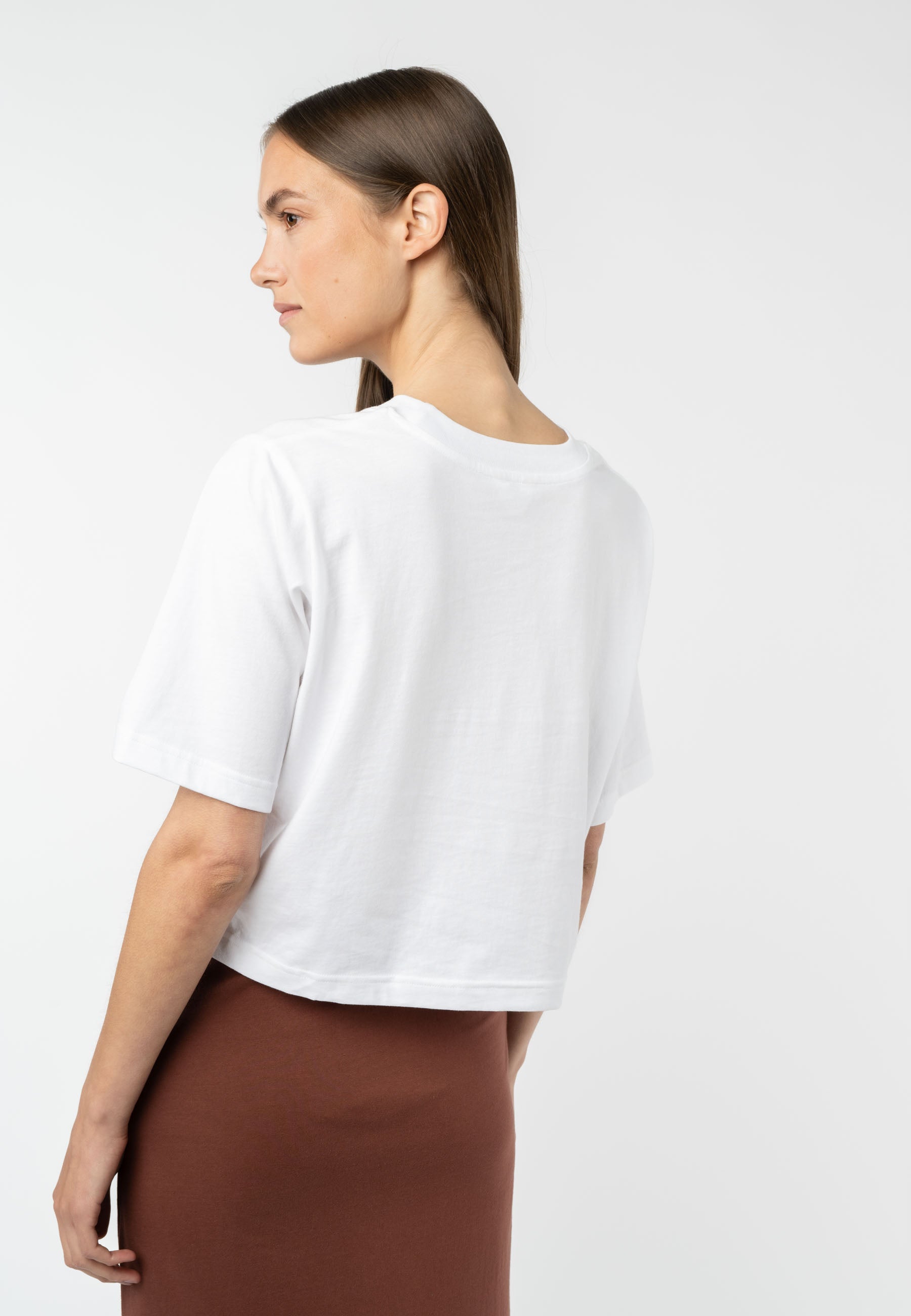 T-shirt crop in 100% Cotone Biologico