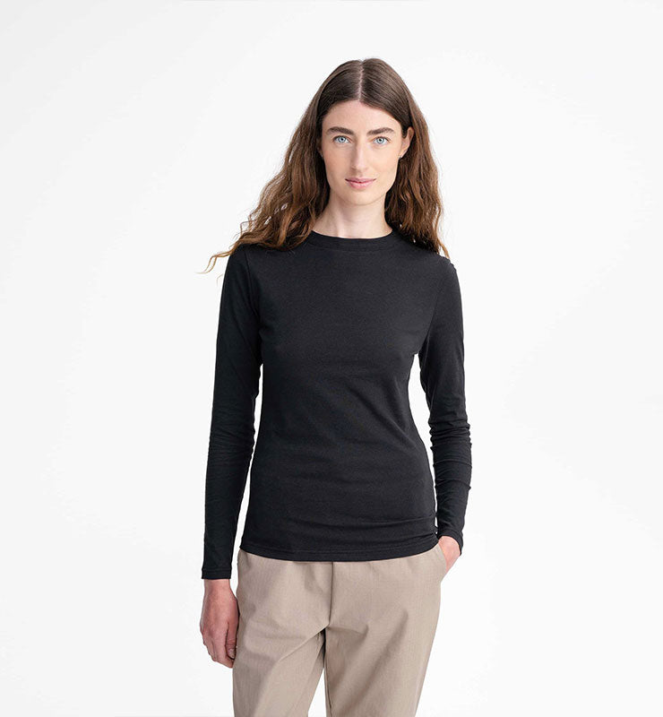 Maglia maniche lunghe basic in 100% Cotone Biologico - CASAGIN