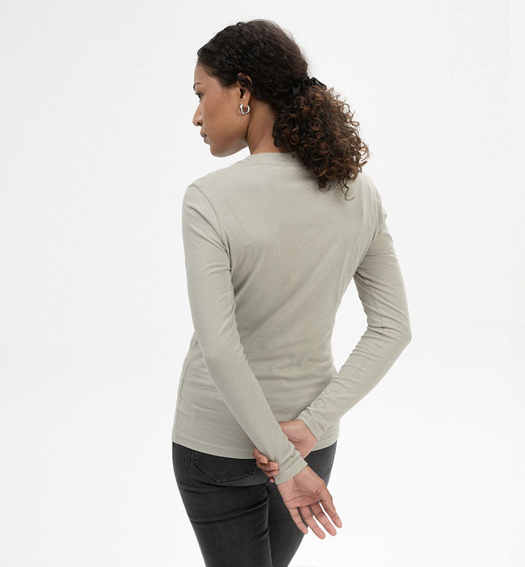 Maglia maniche lunghe basic in 100% Cotone Biologico - CASAGIN