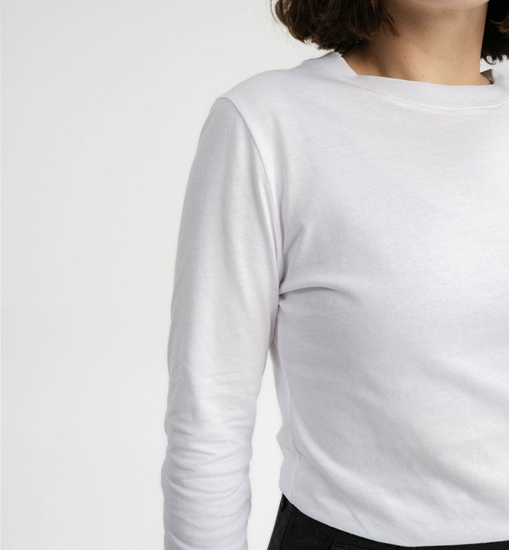 Maglia maniche lunghe basic in 100% Cotone Biologico - CASAGIN