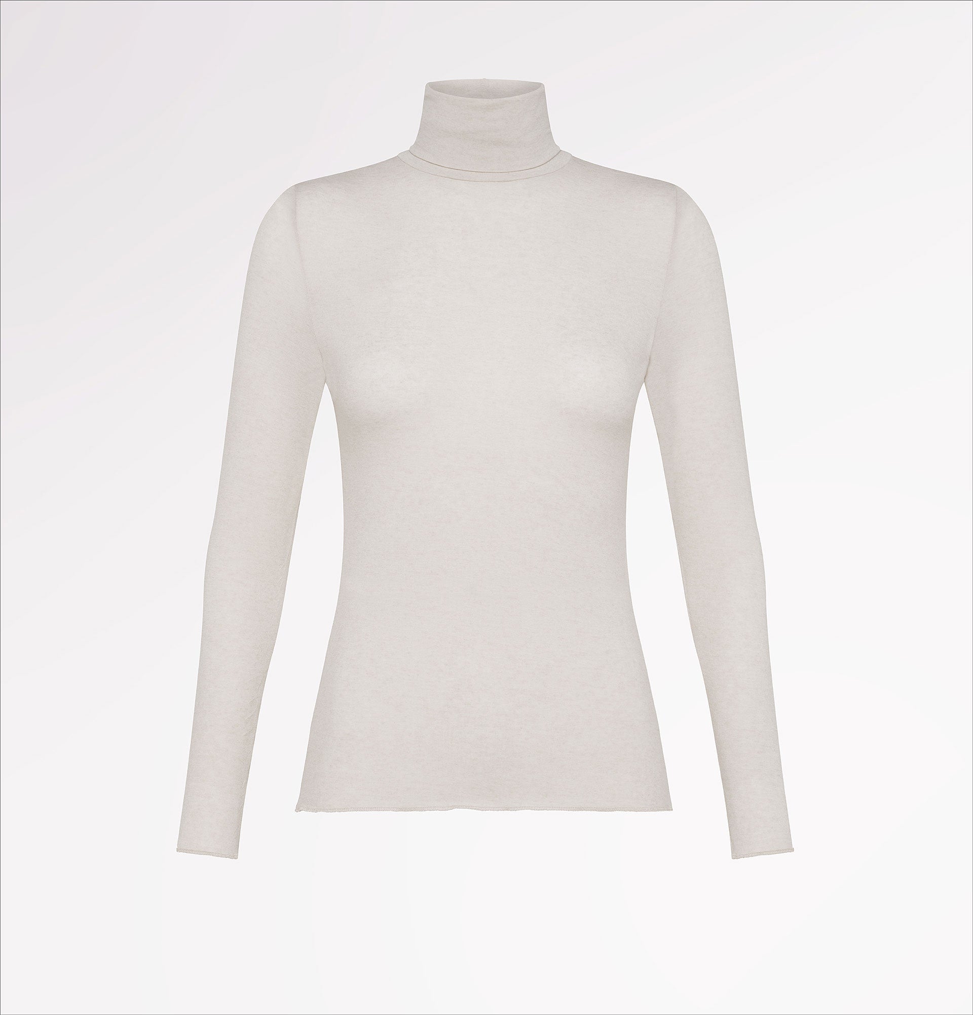 Langärmliger Rollkragenpullover aus TENCEL™-Kaschmir