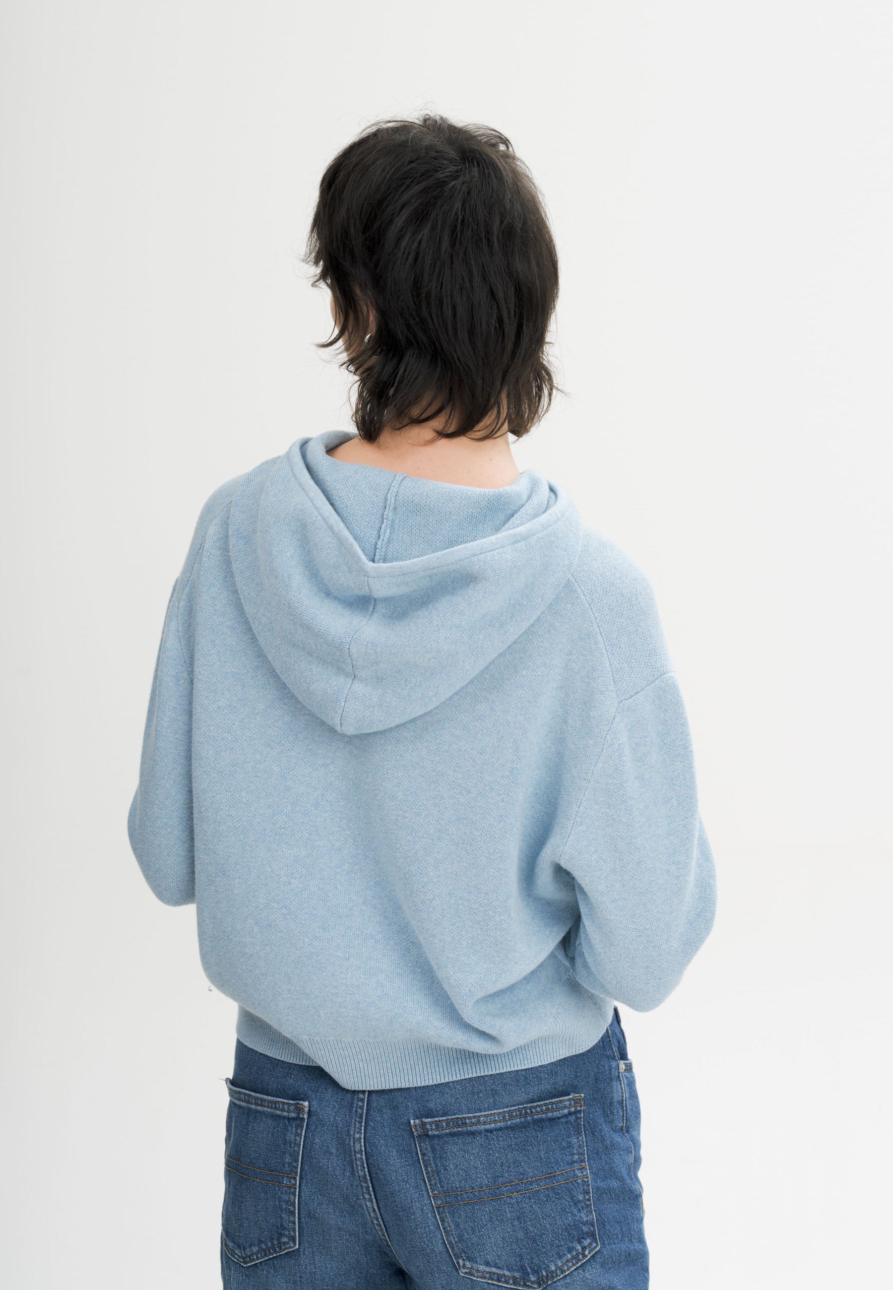 Felpa con Cappuccio in Cotone Biologico GOTS – Jacquard Knit