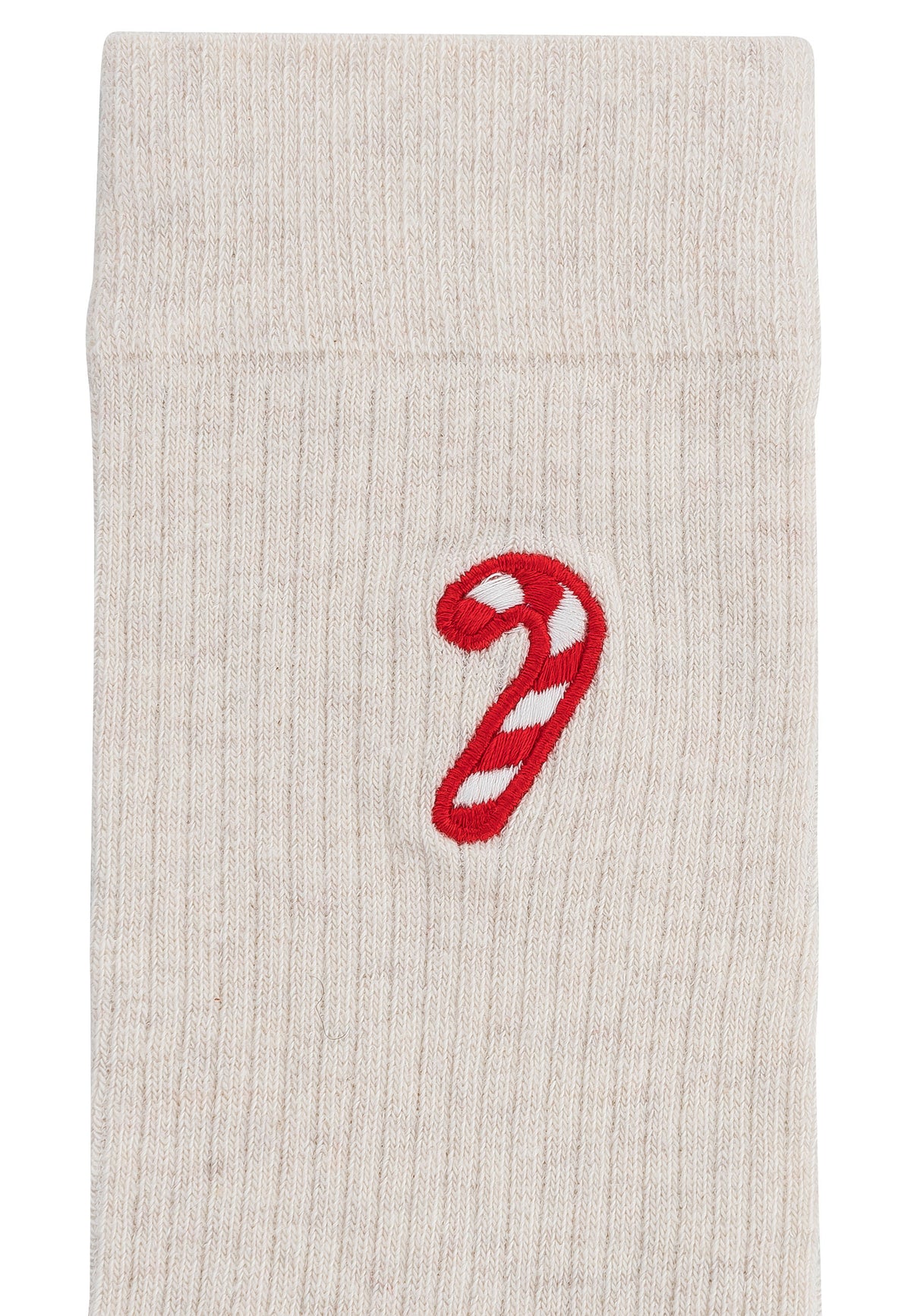 GOTS organic cotton mid-calf embroidered socks