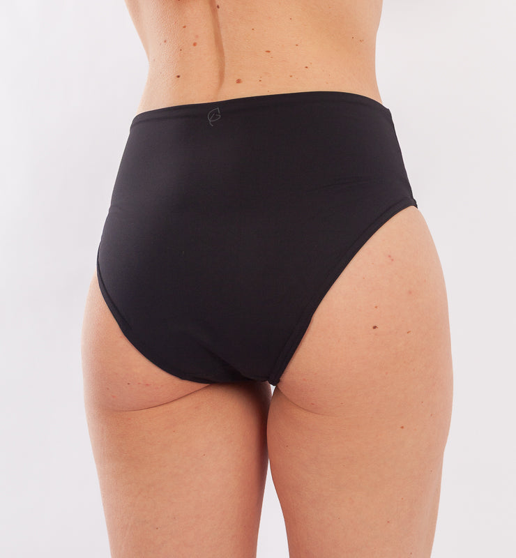 Slip costume mestruale vita alta flusso abbondante in tessuto riciclato