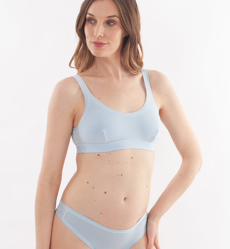 Reggiseno bralette in tessuto naturale