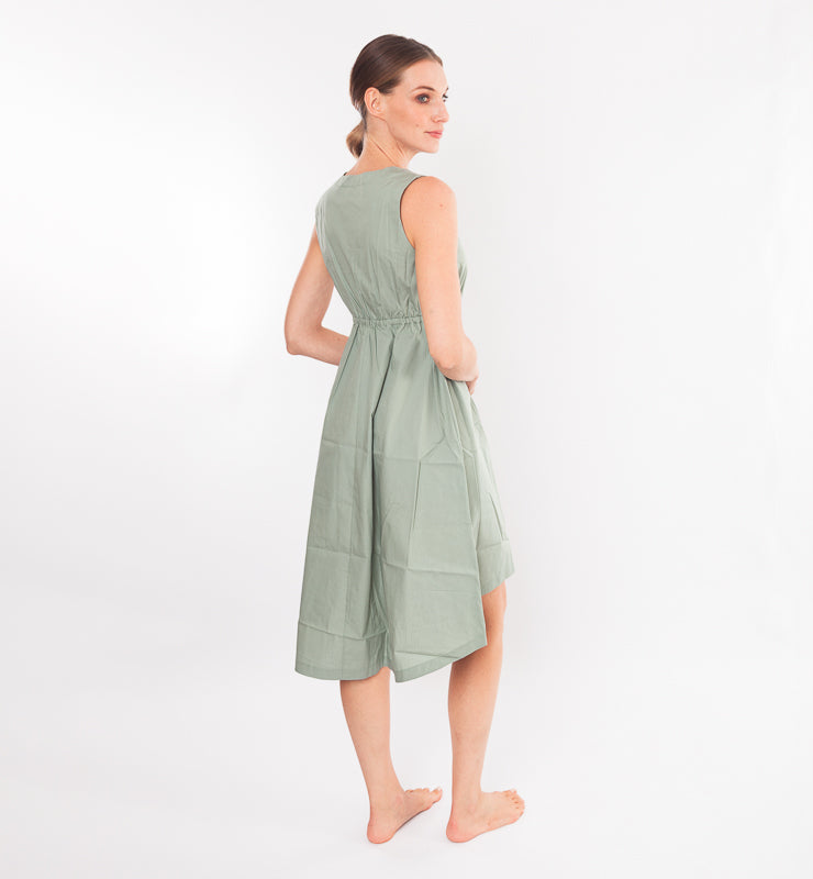 Summer midi dress in organic cotton