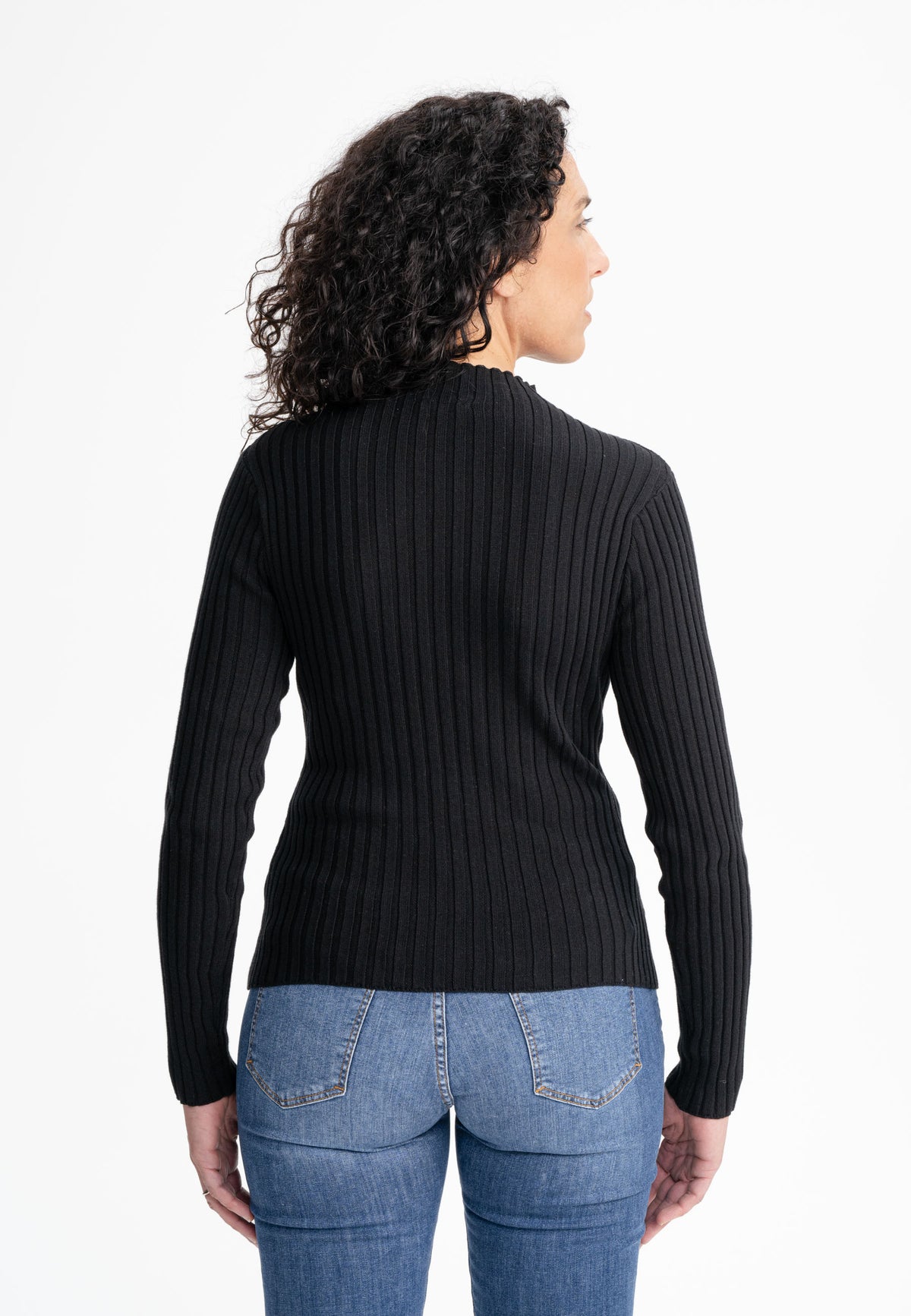 Long-sleeved sheath dress in 100% organic cotton
