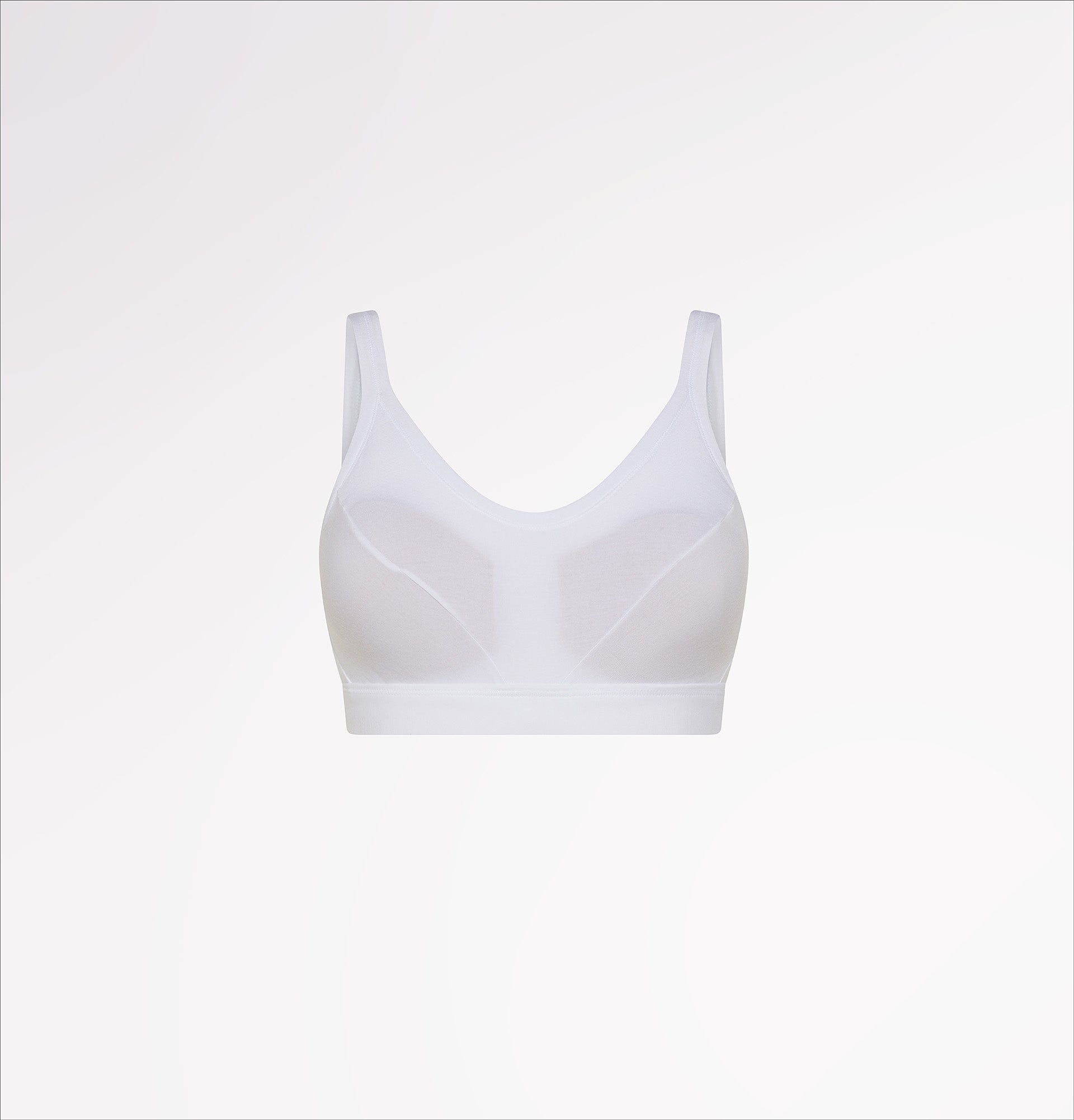 Padded bralette bra in natural fabric