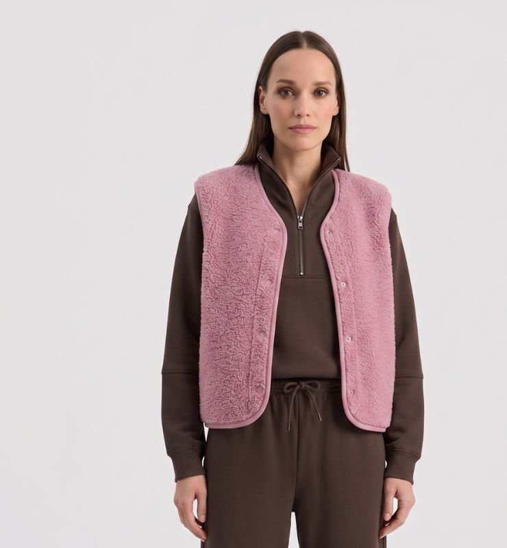 Gilet pile in lana naturale – Il Pile Naturale
