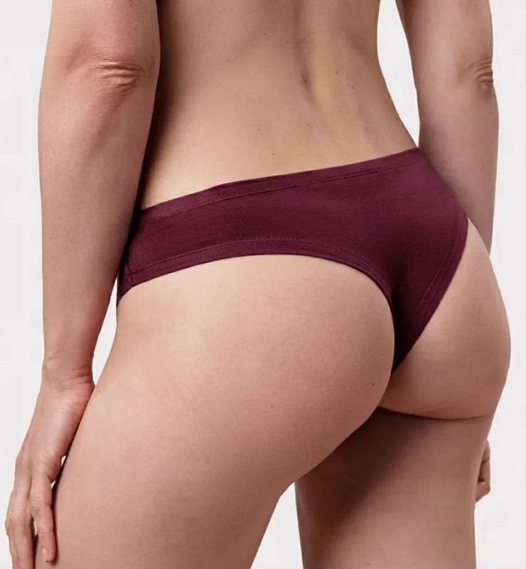 Slip brasiliana donna in tessuto naturale