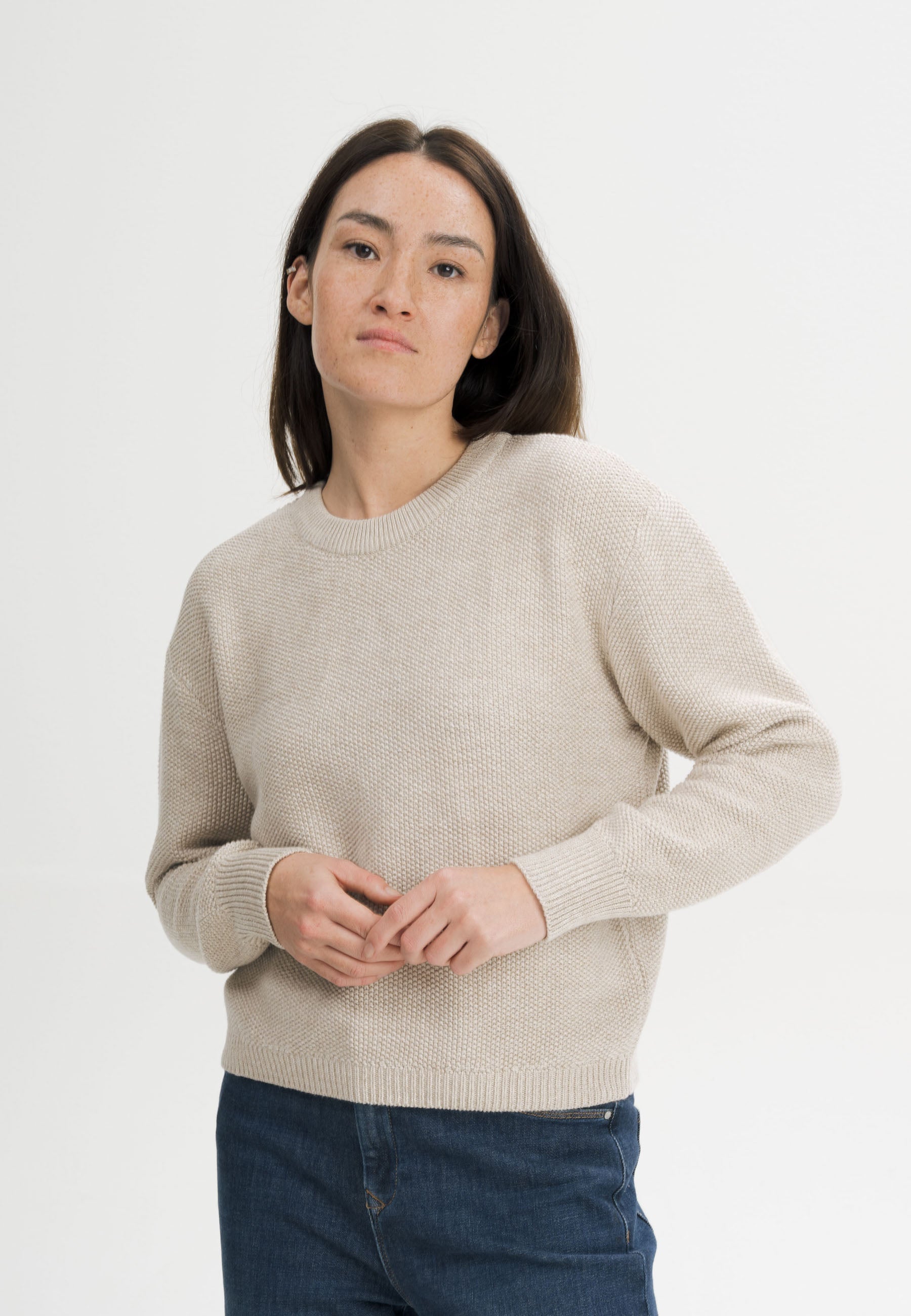 Maglia in Cotone Biologico GOTS – Struttura Perlata