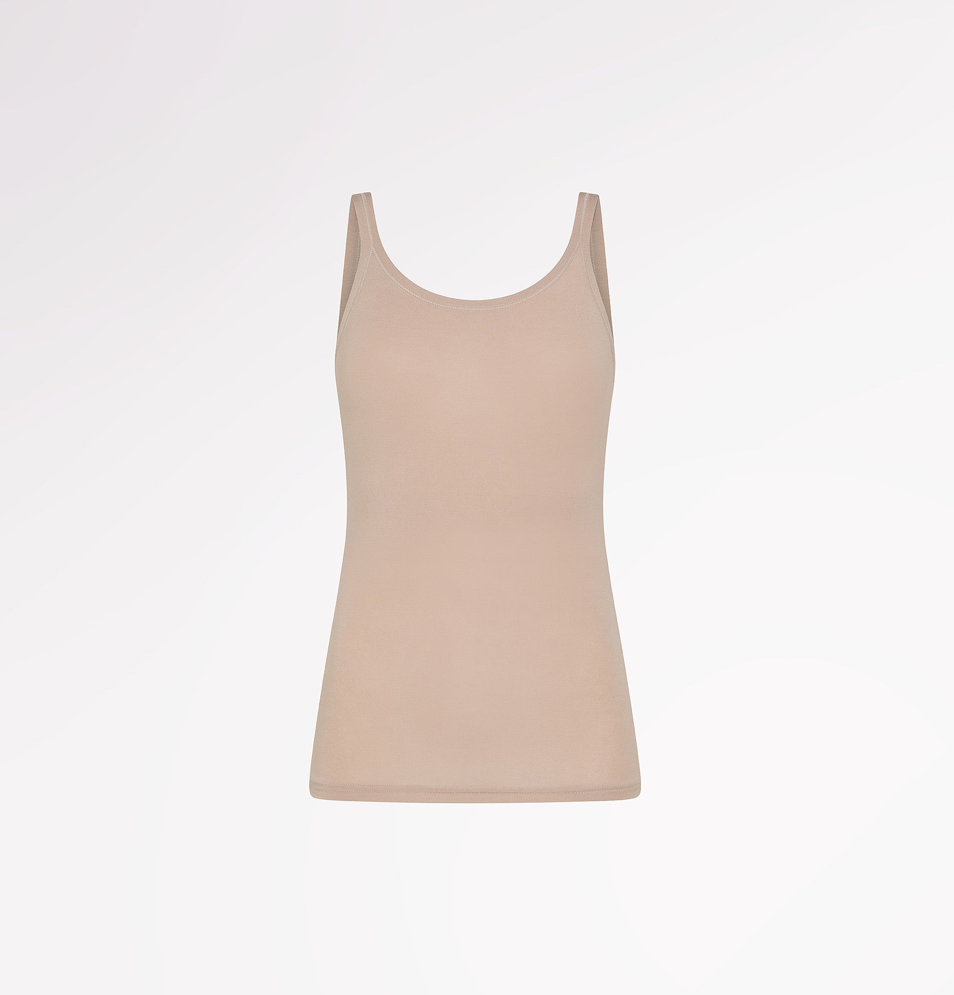 Classic tank top in natural fabric