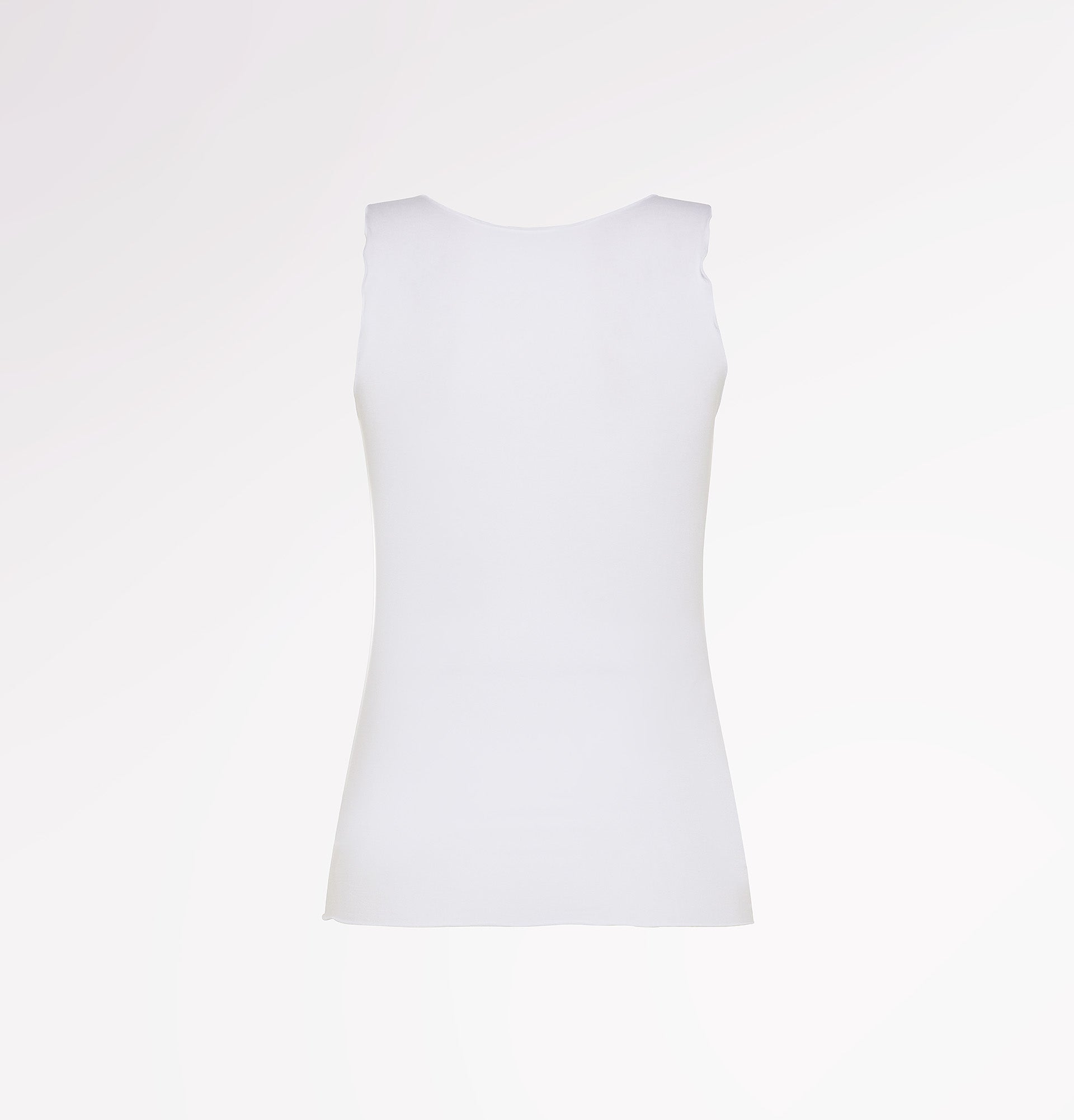 TENCEL™ wide shoulder ruffle tank top